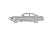 Car Keychain for Mercedes S-Class C126 Coupe (type STEEL) Keychains opdesign