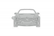 Car Keychain for Mercedes SL R230 (type FRONT) Keychains opdesign