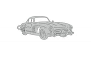 Car Keychain for Mercedes SL W198 (type 3D) Keychains opdesign