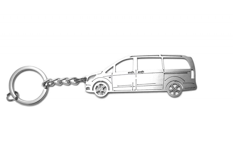Car Keychain for Mercedes V-Class W447 (type STEEL) - decoinfabric