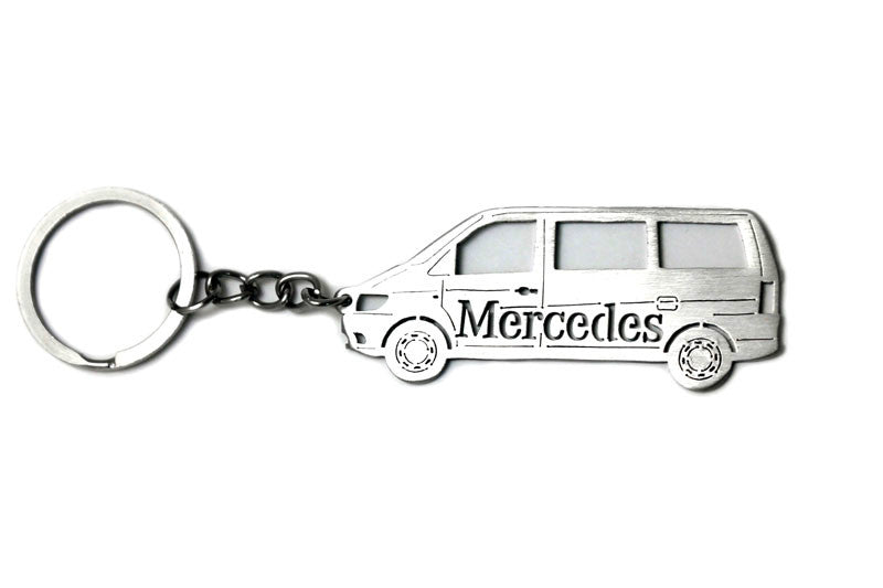 Car Keychain for Mercedes V-Class W638 (type STEEL) - decoinfabric