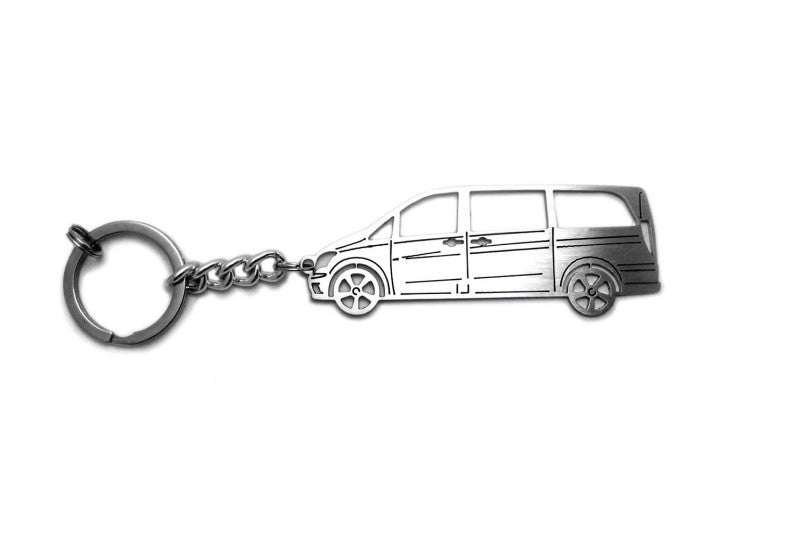 Car Keychain for Mercedes V-Class W639 (type STEEL) - decoinfabric