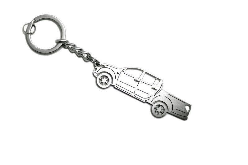 Car Keychain for Mitsubishi L200 IV (type STEEL) - decoinfabric