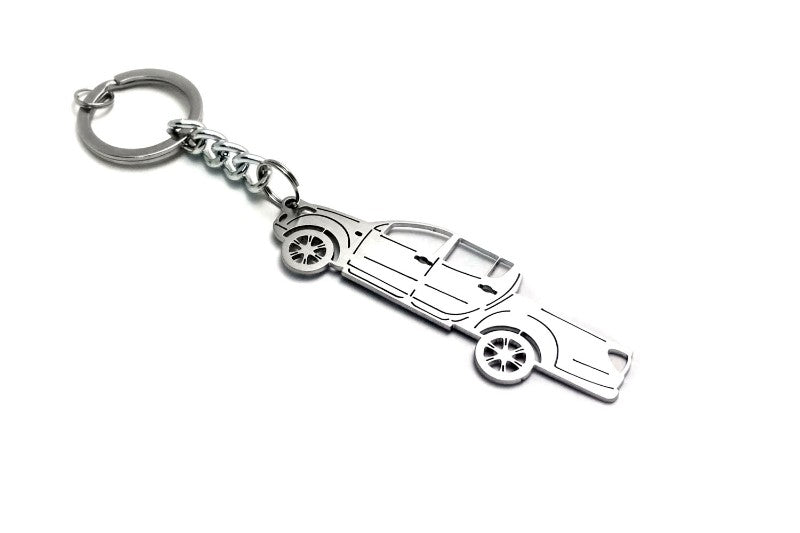 Car Keychain for Mitsubishi L200 IV (type STEEL) - decoinfabric