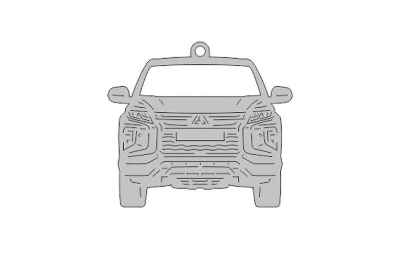 Car Keychain for Mitsubishi L200 V 2018+ (type FRONT) Keychains opdesign