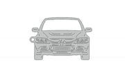 Car Keychain for Mitsubishi Lancer Evolution VIII-IX (type FRONT) Keychains opdesign