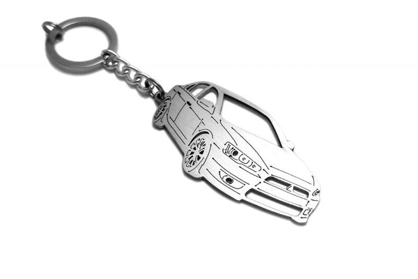 Car Keychain for Mitsubishi Lancer X 4D (type 3D) - decoinfabric