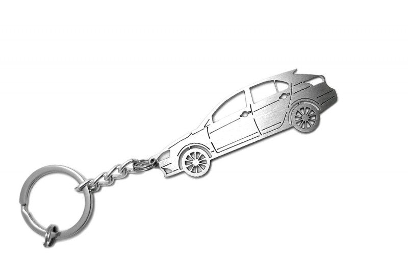 Car Keychain for Mitsubishi Lancer X 5D (type STEEL) - decoinfabric
