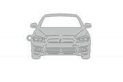 Car Keychain for Mitsubishi Lancer X (type FRONT) Keychains opdesign