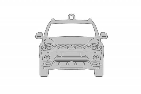 Car Keychain for Mitsubishi Outlander II (type FRONT) - decoinfabric