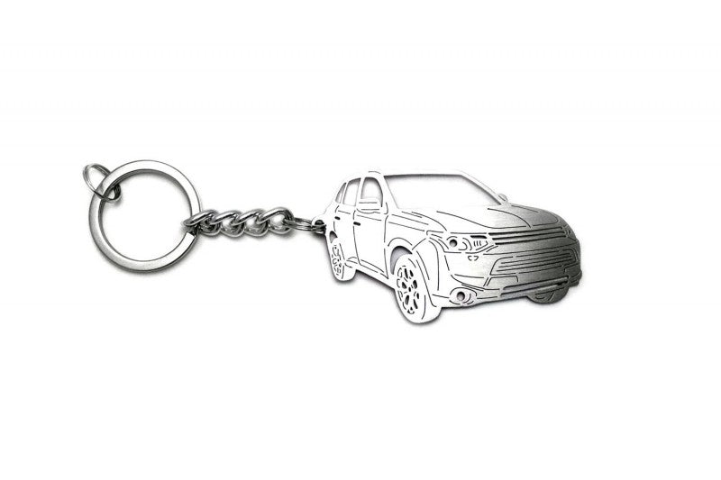 Car Keychain for Mitsubishi Outlander III (type 3D) - decoinfabric