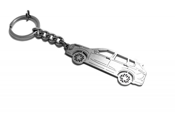 Car Keychain for Mitsubishi Outlander IV (type STEEL) - decoinfabric