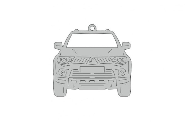 Car Keychain for Mitsubishi Pajero Sport II (type FRONT) - decoinfabric