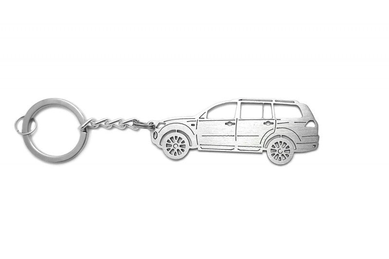 Car Keychain for Mitsubishi Pajero Sport II (type STEEL) - decoinfabric
