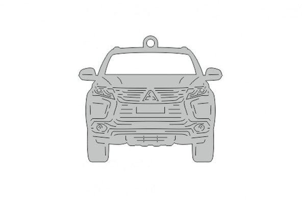 Car Keychain for Mitsubishi Pajero Sport III (type FRONT) - decoinfabric