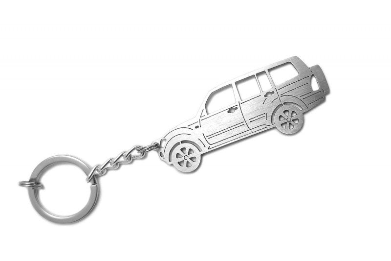 Car Keychain for Mitsubishi Pajero Wagon III (type STEEL) - decoinfabric