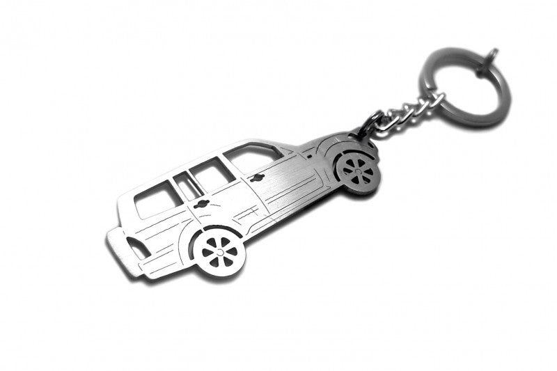 Car Keychain for Mitsubishi Pajero Wagon III (type STEEL) - decoinfabric