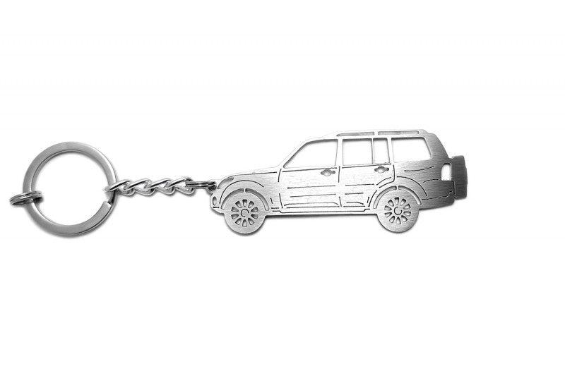 Car Keychain for Mitsubishi Pajero Wagon IV (type STEEL) Keychains opdesign
