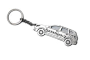 Car Keychain for Nissan Qashqai +2 (type STEEL) Keychains opdesign