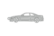 Car Keychain for Nissan Skyline R33 2D (type STEEL) Keychains opdesign