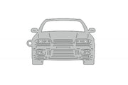 Car Keychain for Nissan Skyline R33 (type FRONT) Keychains opdesign