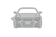 Car Keychain for Nissan Skyline R34 (type FRONT) Keychains opdesign