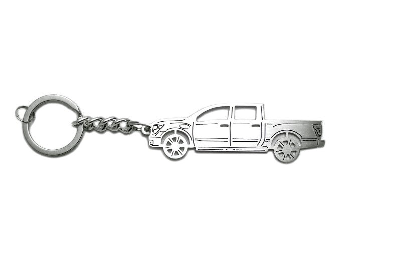 Car Keychain for Nissan Titan II (type STEEL) - decoinfabric