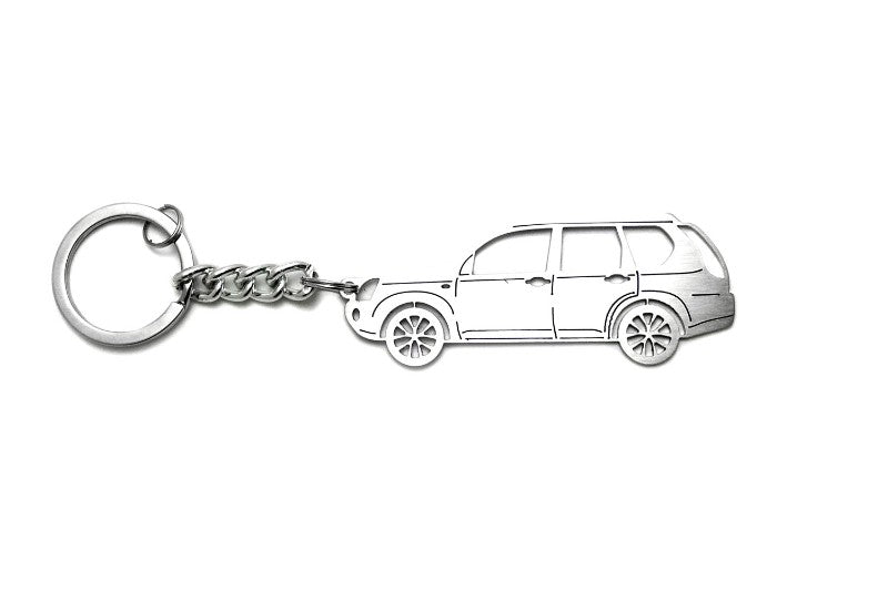 Car Keychain for Nissan X-Trail T31 (type STEEL) - decoinfabric