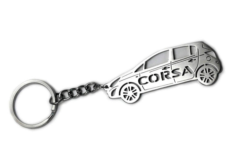 Car Keychain for Opel Corsa D (type STEEL) - decoinfabric