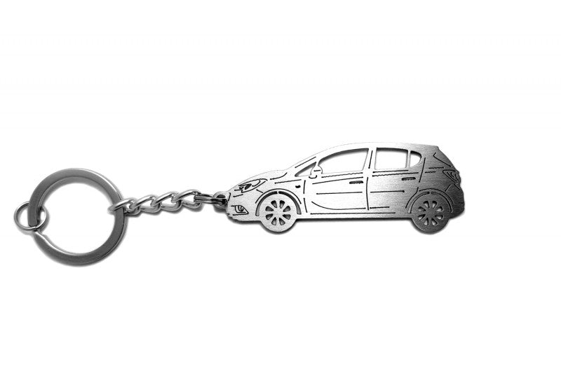 Car Keychain for Opel Corsa E (type STEEL) - decoinfabric