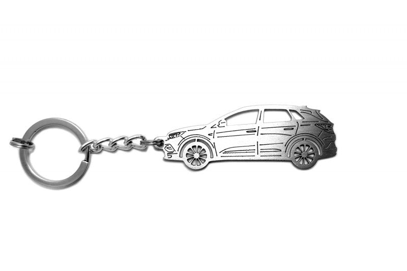 Car Keychain for Opel Grandland X (type STEEL) - decoinfabric