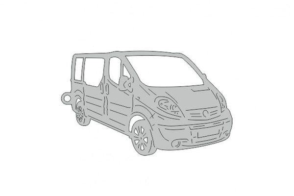 Car Keychain for Opel Vivaro I (type 3D) - decoinfabric