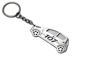 Car Keychain for Peugeot 107 (type STEEL) Keychains opdesign