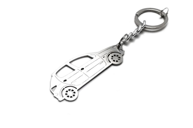 Car Keychain for Peugeot 206 (type STEEL) - decoinfabric