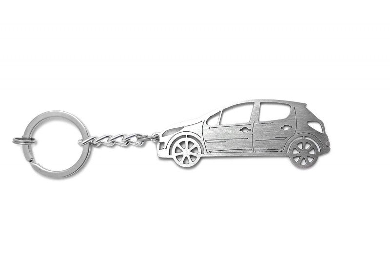 Car Keychain for Peugeot 207 (type STEEL) - decoinfabric
