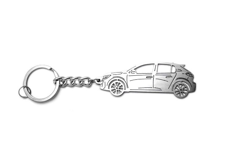 Car Keychain for Peugeot 208 II (type STEEL) - decoinfabric