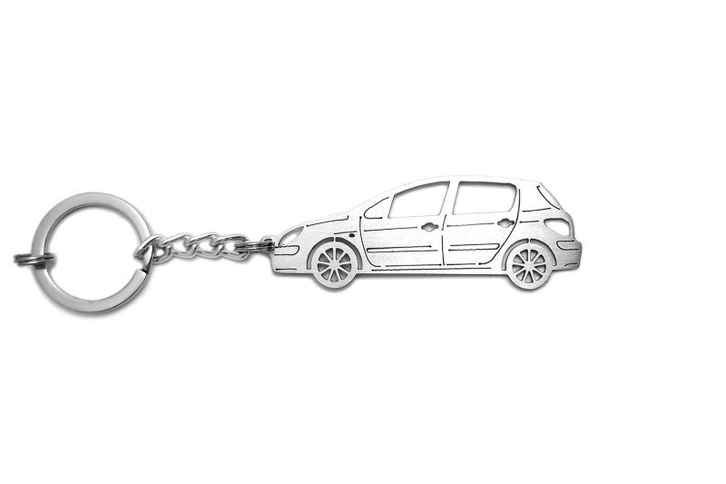 Car Keychain for Peugeot 307 (type STEEL) - decoinfabric