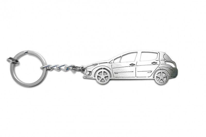 Car Keychain for Peugeot 308 I (type STEEL) - decoinfabric