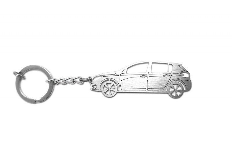 Car Keychain for Peugeot 308 II (type STEEL) - decoinfabric