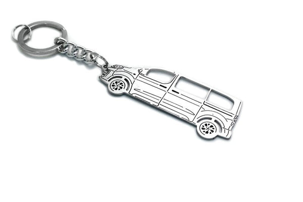 Car Keychain for Peugeot Traveller (type STEEL) - decoinfabric