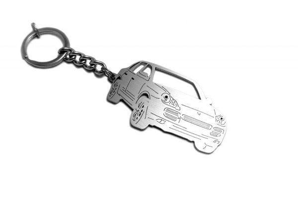 Car Keychain for Porsche Cayenne I (type 3D) - decoinfabric
