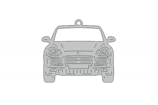 Car Keychain for Porsche Cayenne I (type FRONT) - decoinfabric