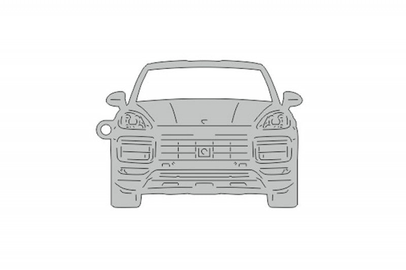 Car Keychain for Porsche Cayenne III (type FRONT) Keychains opdesign