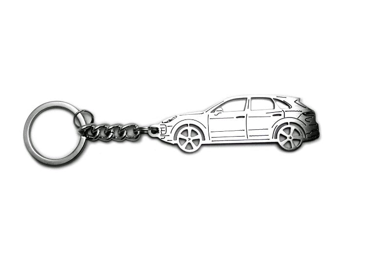 Car Keychain for Porsche Cayenne III (type STEEL) - decoinfabric