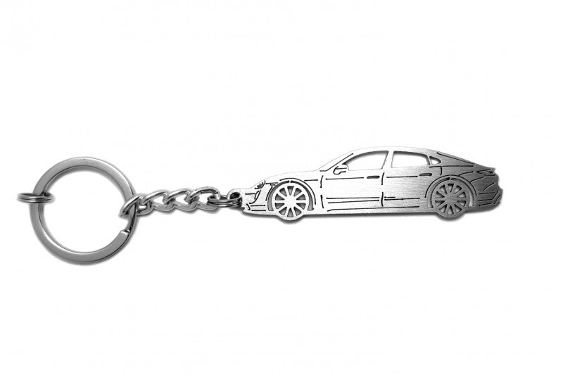 Car Keychain for Porsche Taycan (type STEEL) - decoinfabric