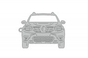 Car Keychain for Renault Duster II (type FRONT) Keychains opdesign