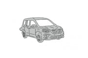 Car Keychain for Renault Kangoo III (type 3D) Keychains opdesign