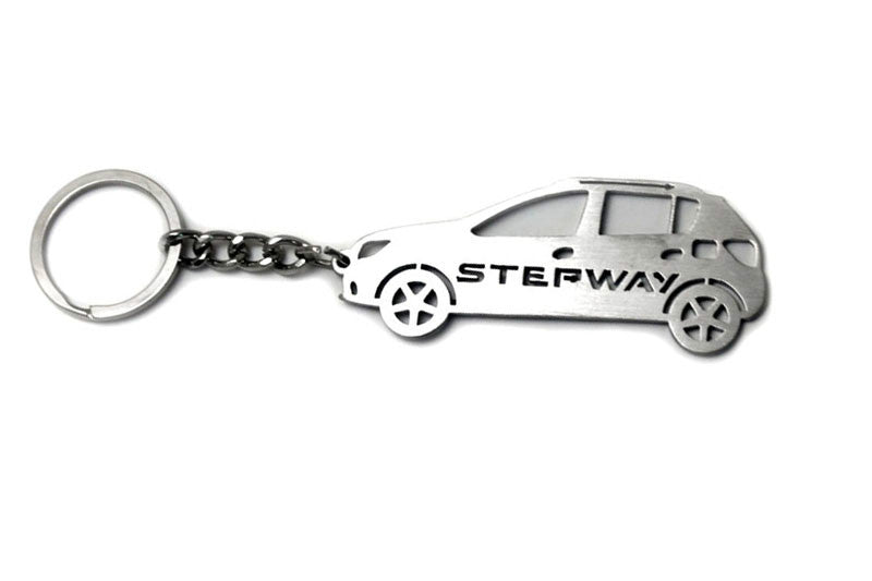 Car Keychain for Renault Sandero StepWay II (type STEEL) - decoinfabric