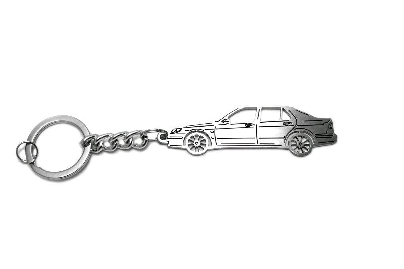 Car Keychain for Saab 9-5 I (type STEEL) - decoinfabric