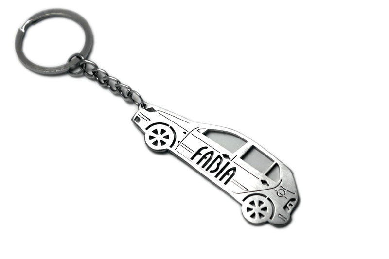 Car Keychain for Skoda Fabia I (type STEEL) Keychains opdesign